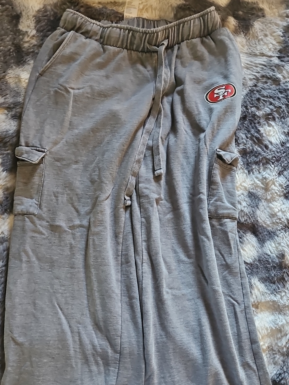 Fanatics Gray San Francisco 49ers Cargo Joggers